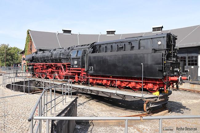 Ein Dampfross im Dampflokmuseum Neuenmarkt.
