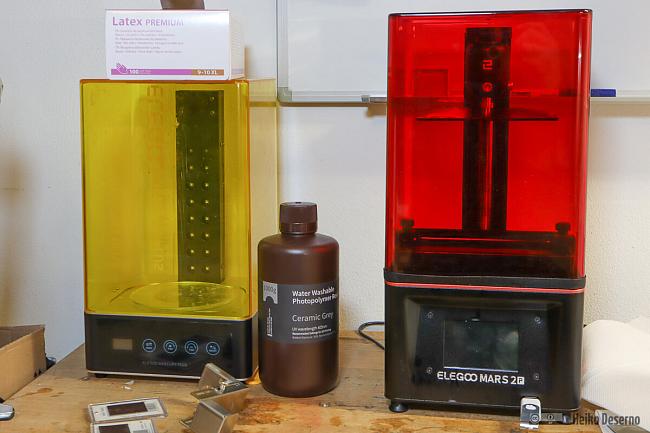 Elegoo Mars 2 Pro und Elegoo Wash & Cure-Station.