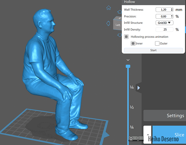 Einstellungen für Infill in der CHITUBOX.