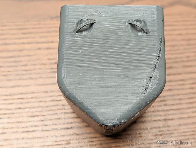 Fehlerhafte Druckstellen an der Mulde