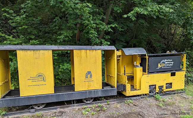 Personentransporter mit Grubenlok Metallist, Baujahr 1953
