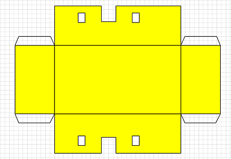 Rahmen einer Grubenlok zum Ausdruck für ein Kartonmodel. Die Visio-Zeichnung entstand aus der Maßzeichnung.