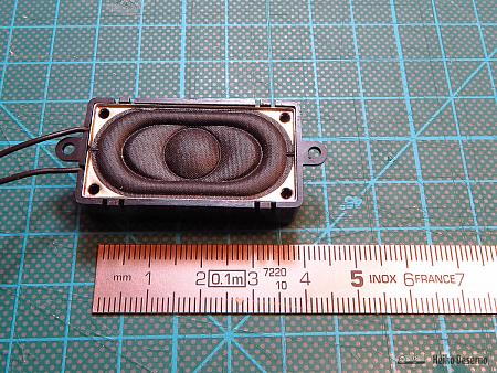 ESU 50334 rechteckig 20 * 40 mm, 4 Ohm, Schallkapsel