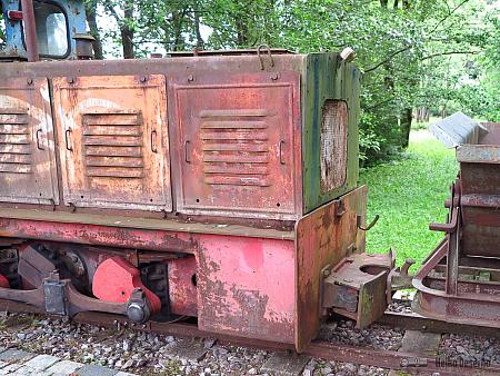Roststellen an einer Ns2f im Schaubergwerk „Volle Rose“.