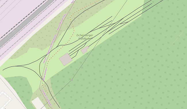 Detailplan der Anlage rund um den Lokschuppen.