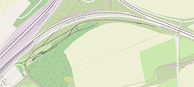 Gesamtübersicht der Gleisanlagen.