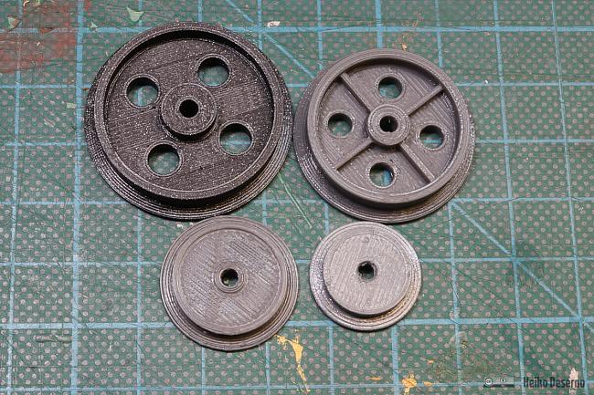 Vergleich verschiedener Scheibenräder.